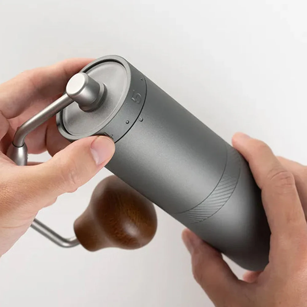 Coffee Gifts Stainless Steel Portable Conical High-Class Wooden Handle Grinder Manual Mill Coffee Grinder