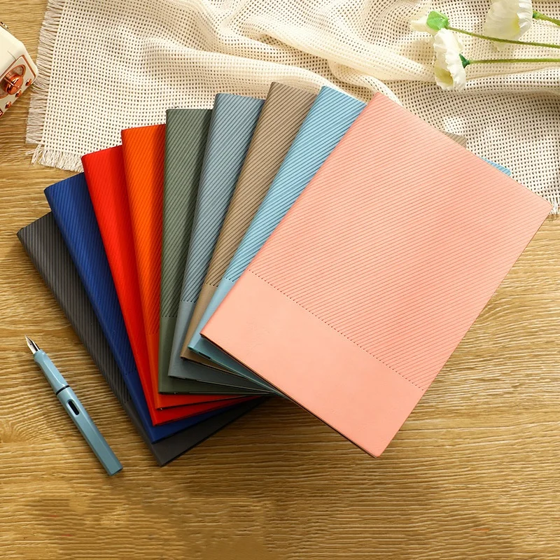 Wholesale Nice Quality Pu Leather Notebook Custom Diary Printing For Stationary Hardcover Journal Notebook