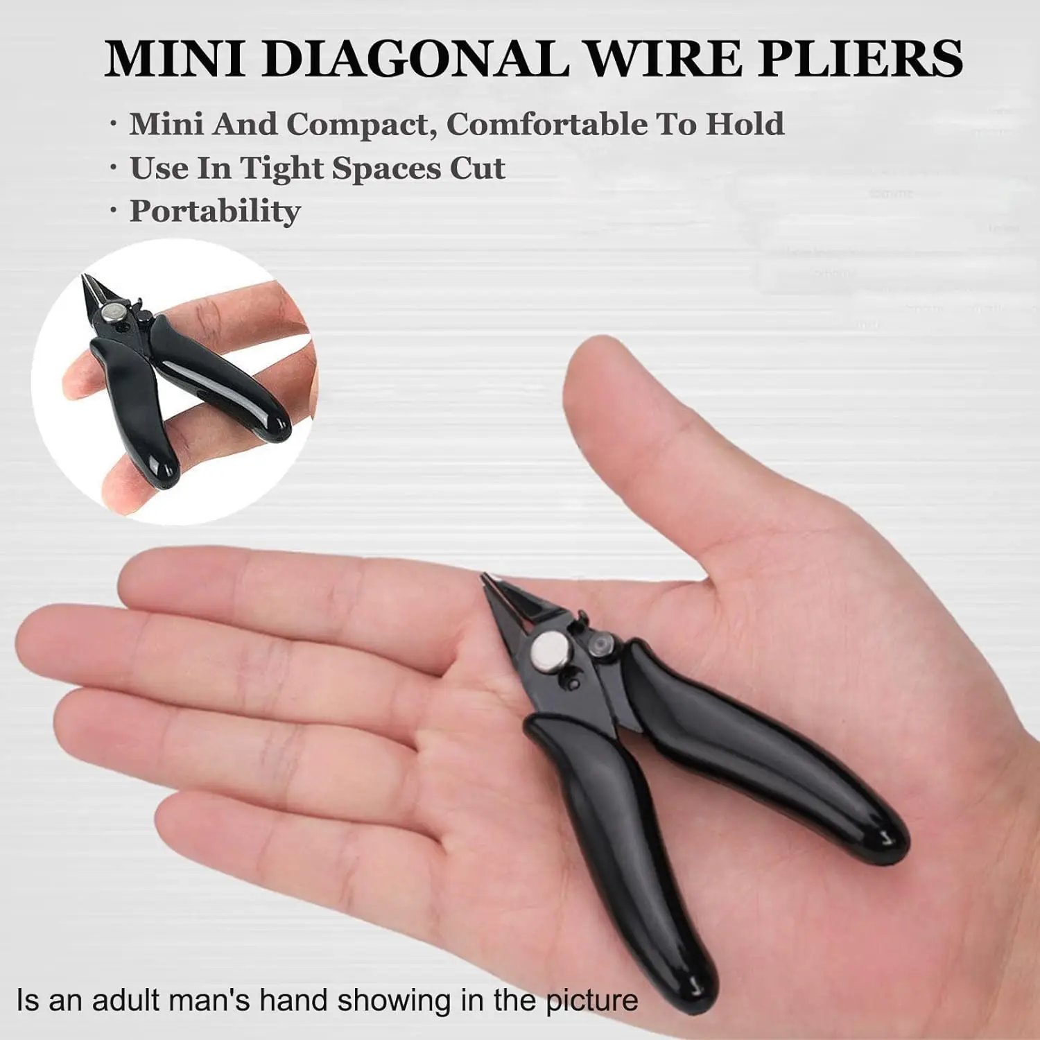 3.5 Inch Micro Cutter with Lock Small Flush Cutter Side Cutters Diagonal Cutting Pliers Jewelers Tools Soft Wire Snips Nippers