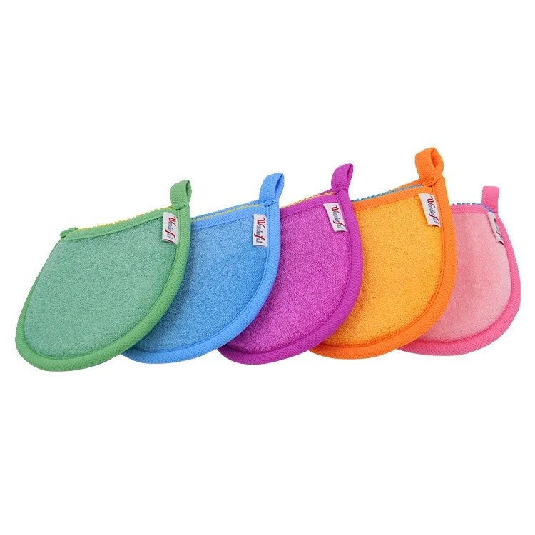 Reusable Makeup Remover Glove Microfiber Facial Cleaning Sponge Makeup Remover Pads