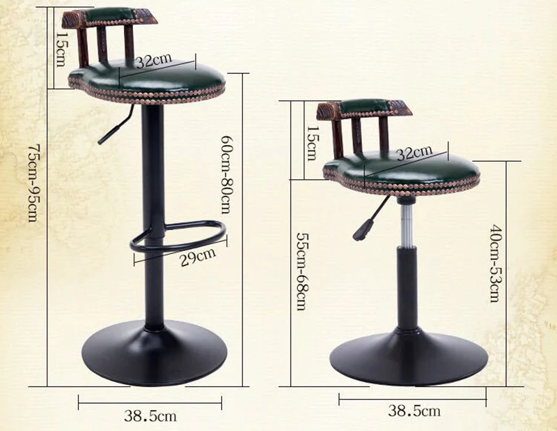 
Luxury high bar stools chair leather bar furniture high chairs tall bar stool for counter kitchen 