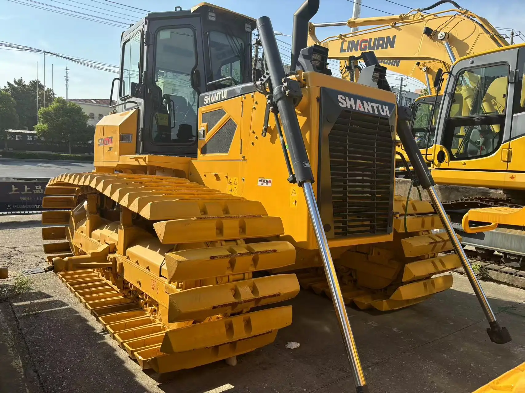 Free shipping chinese factory mini shantuiSD17TG 22 / 32 /SD16L on stock used caterpillar bulldozer ShanTui DH16 used bulldozers