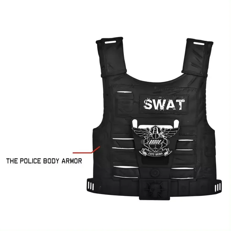 Kids School Education Toys Pretend Play Set Role Playing Game Kids Police Set Toy 8pcs