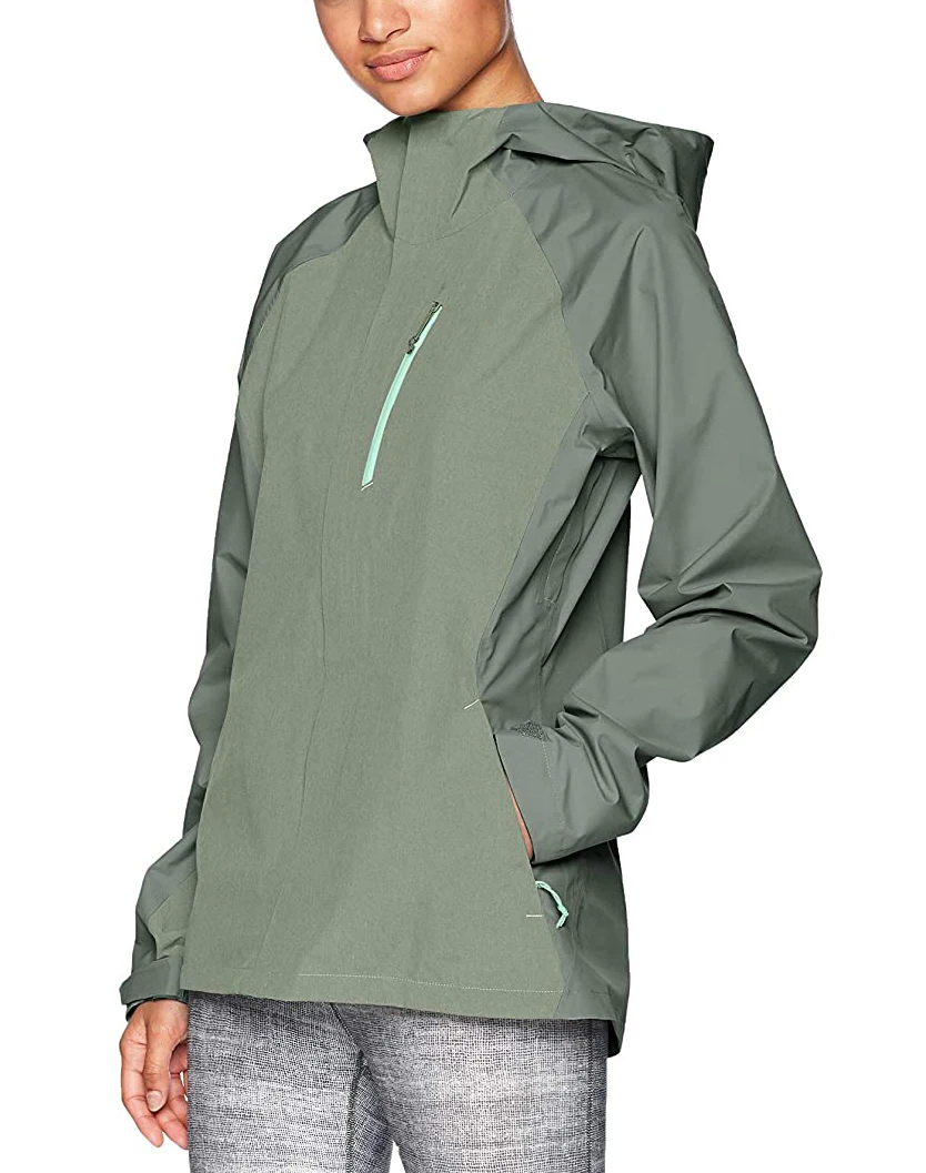 Famous brand water repellent hiking jacket women customize rain jacket for outdoor sport