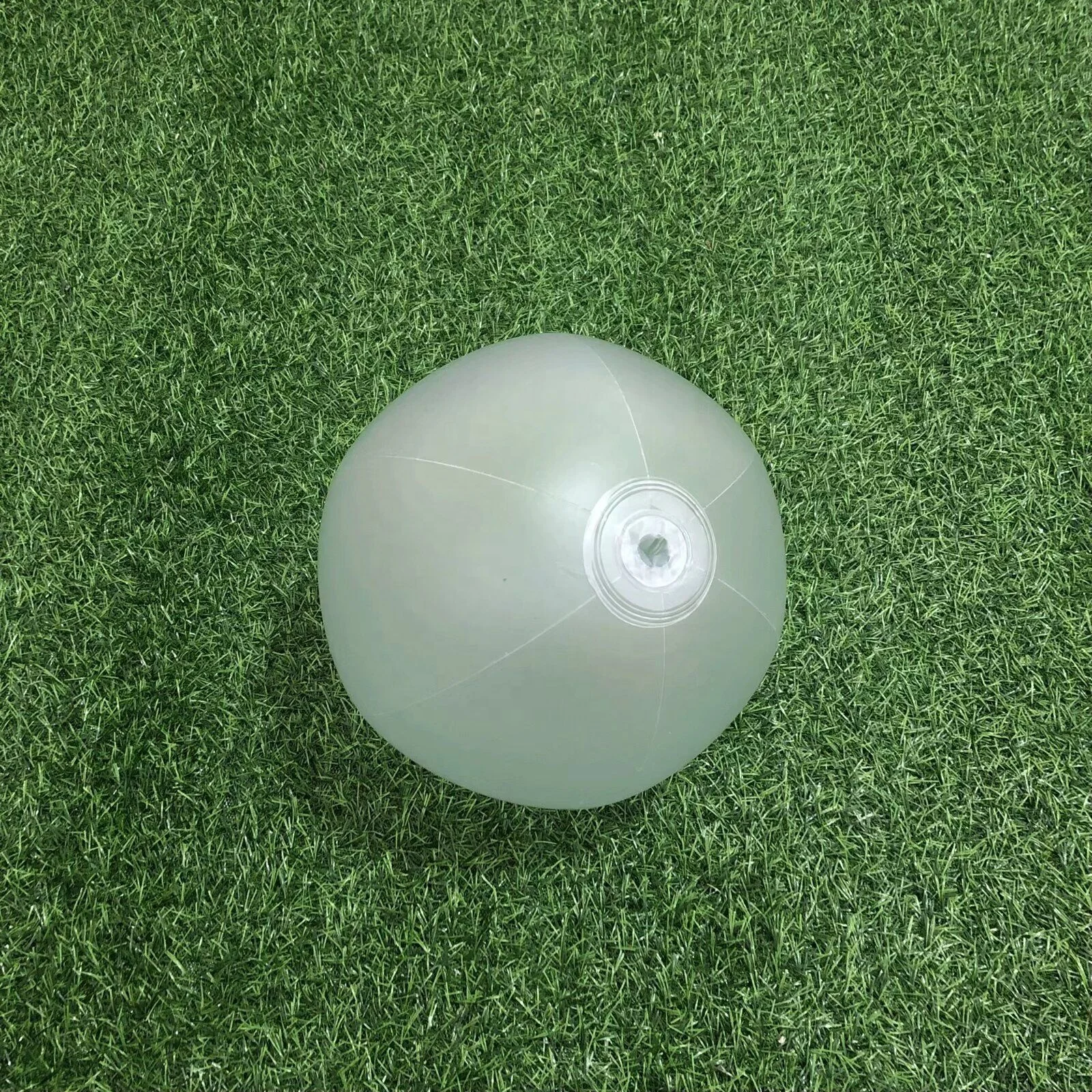 Hot sale PVC Inflatable Frosted White beach ball with Led and Glow Stick for Outdoor Activities
