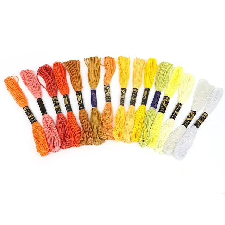 Wholesale Handmade recycled cross stitch threads for cross-stitching