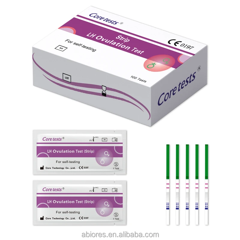 CE approved Coretests LH Ovulation test rapid test for home use self testing