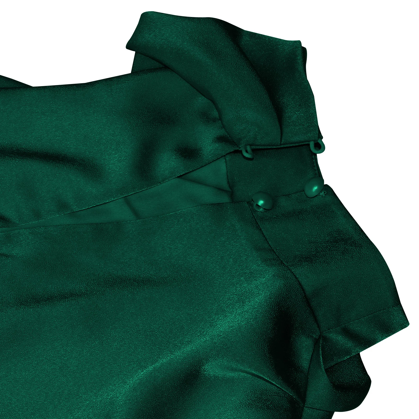 Sleeveless Mock Neck Cocktail Party Long Dresses Evening Gown Satin Dresses Women Lady Elegant