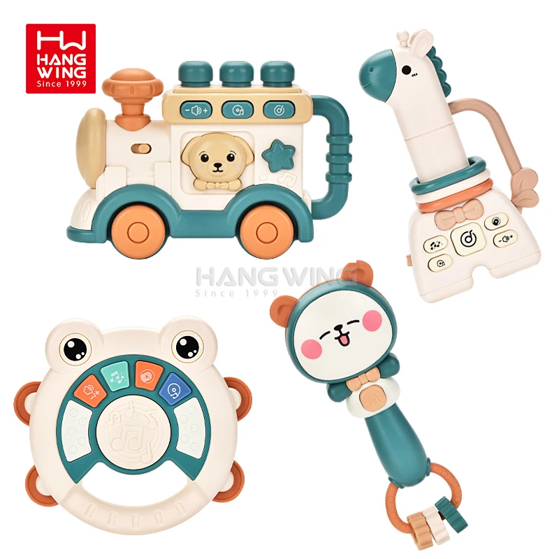 HW Infant Electric Educational Toy Set 4pcs Multifunctional Baby 0-12 months Soothing Comfort Tollder Puzzle Game