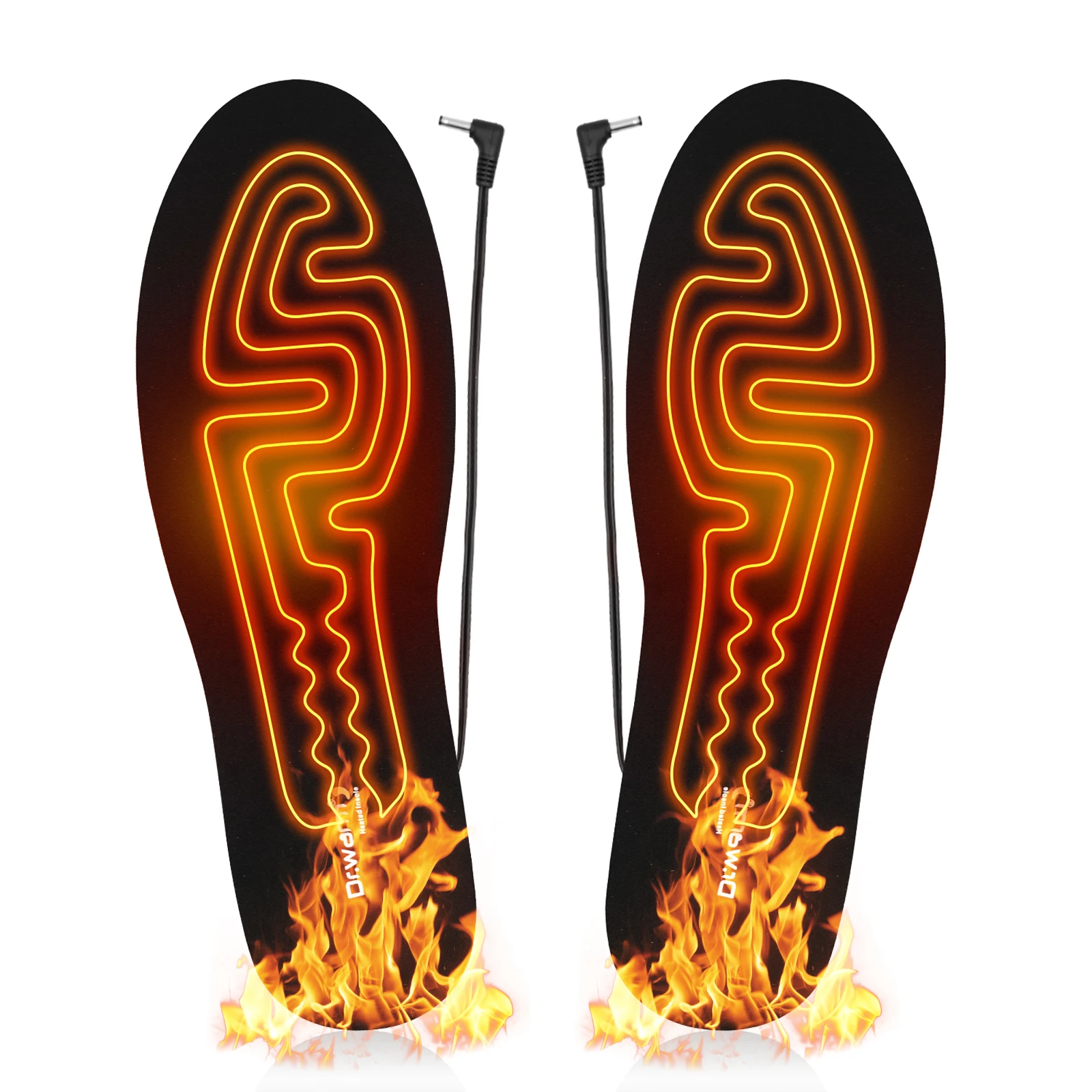 Heated Insoles USB Rechargeable Heated Shoes Pad Customizable Electric Heated Insoles for Outdoor | Camping | Skiing | Hunting