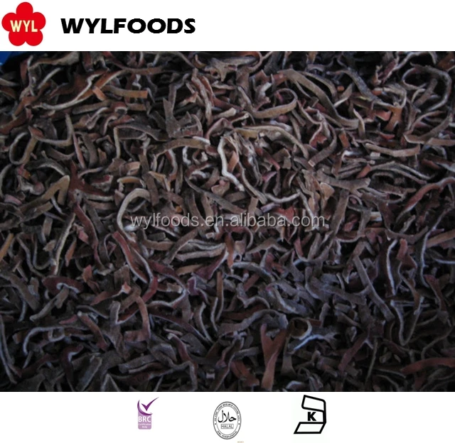 Fresh frozen Chinese mushroom IQF black fungus slices strips natural for soup