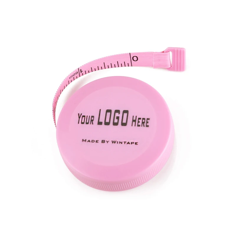 Customised Body Measuring Tape Fita Metrica Cloth Measure Tape Custom Mini Tape Measure Pink