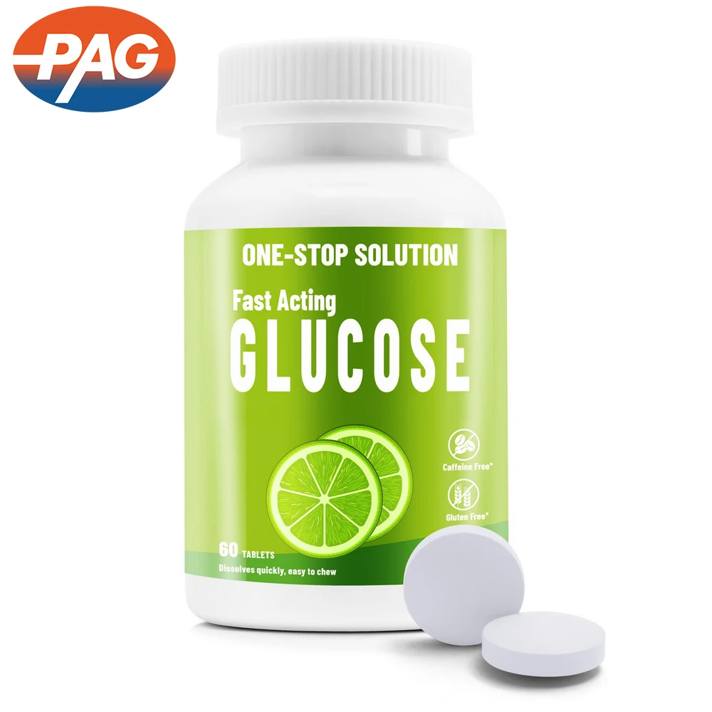 Fast Acting Glucose Chewable Energy Tablet 60Tabs Energy Glucose Orally Disintegrating Tablets