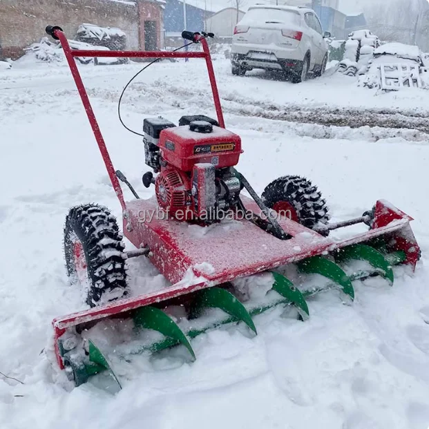 China factory price High efficiency Gasoline snowblower sweeper snow machine snowplow for sale