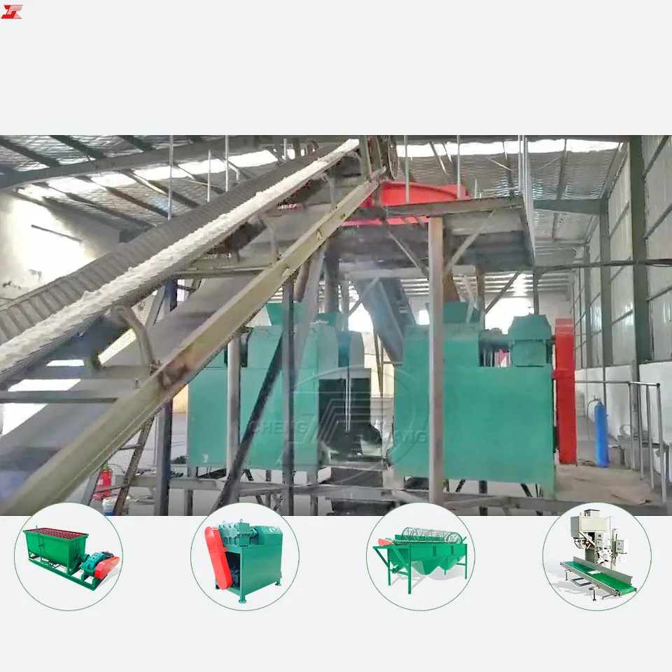 SOP SSP MAP MOP TSP NPK Chemical Fertilizer Compound Fertilizer Granulation Production Line Equipment Making  Machinery