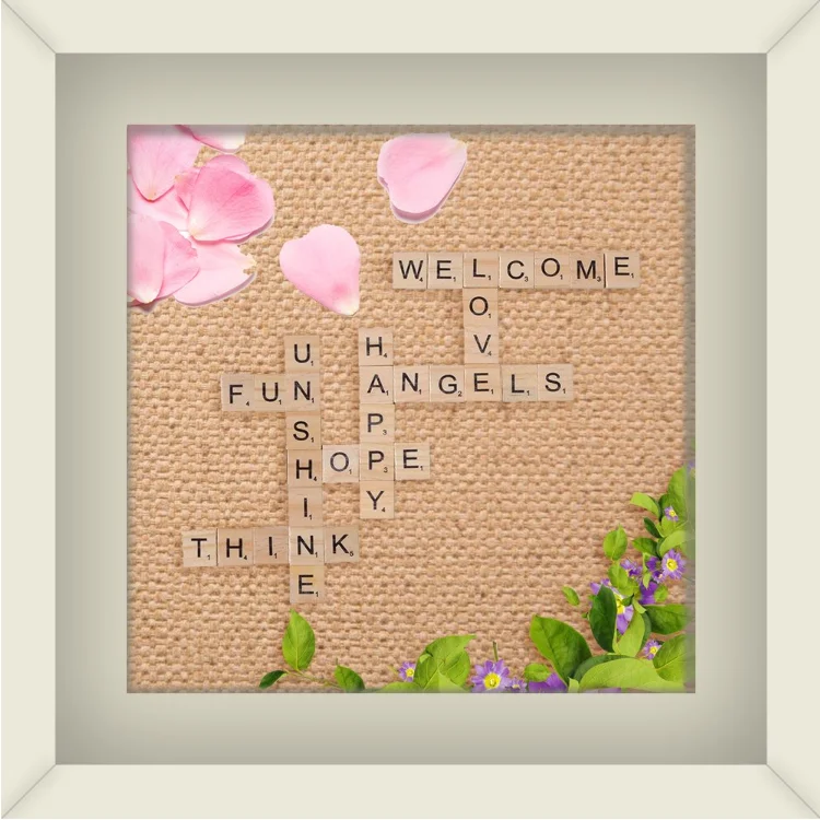 
Stylish creative sturdy nice workmanship word crosses wood letter cube 