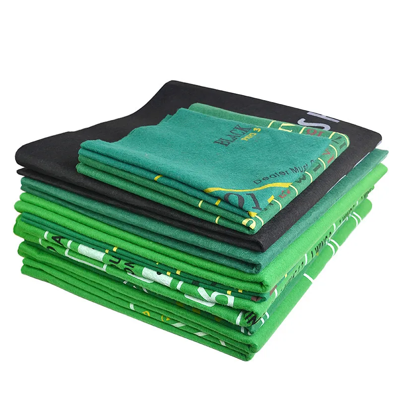 180x90cm 10 Players Poker Black Jack Table Cloth Non-woven Fabrics Poker Mat Casino Accessories