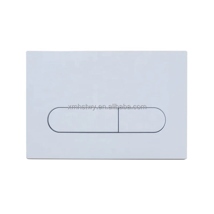 Toilet Flush Plate Dual Push Buttons Actuator Plate White color F5110 for Concealed Cistern Flush Button