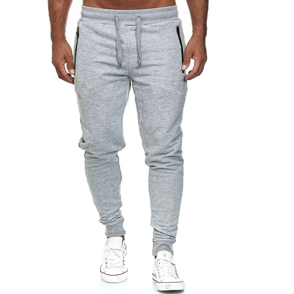 New stylish plain cotton Fitness Joggers 100% Organic Cotton Mens Joggers Tapered