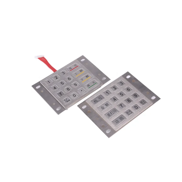Factory Fast Delivery High Quality Metal Keypad Membrane For Gilbarco Pump
