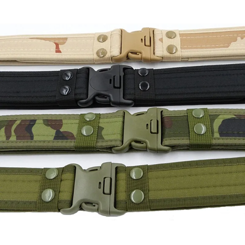 Wholesale Camouflage Nylon Heavy Duty Unisex Adjustable Comfortable Colorful Belt Rip-stop Bayonet