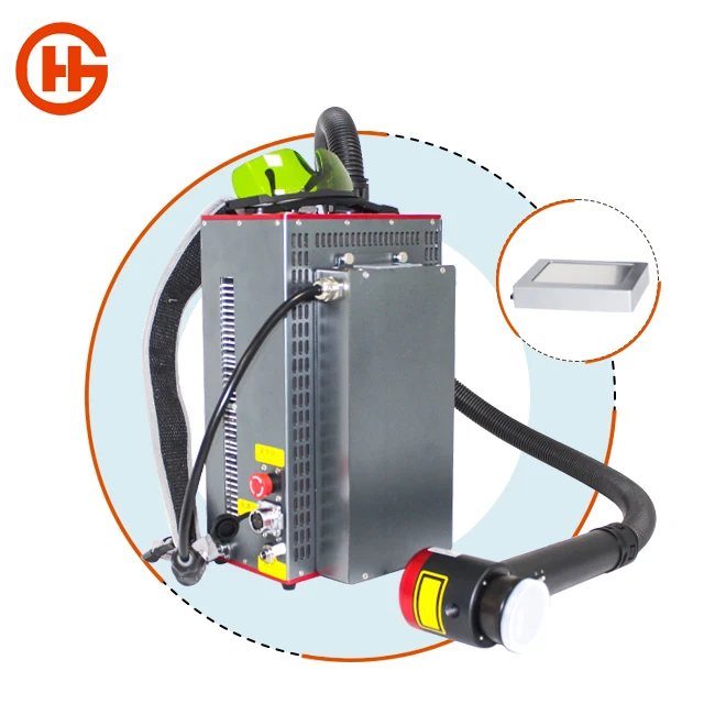 50w 100w 200w Portable laser cleaning machine rust removal