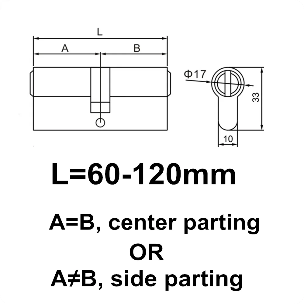 Euro profile brass cylinder / EN1303 european lock cylinder / master cylinder key