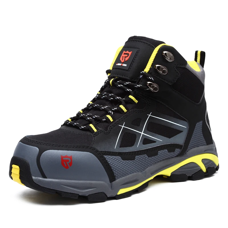 LARNMERN Steel Toe Shoes Breathable Work shoes Anti-smashing Anti-puncture Safety Shoes S1P SRC