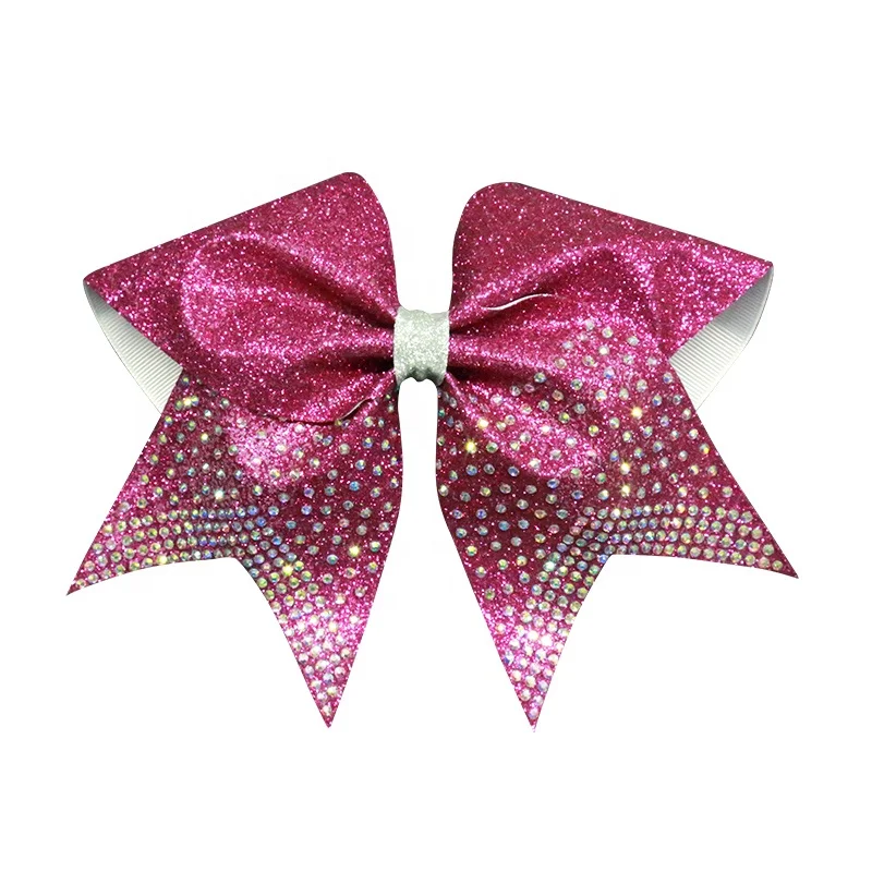 Настраиваемые Различные стили, профессиональные аксессуары для команды Cheer с популярными кристаллами AB, банты для волос для чарлидинга для студентов