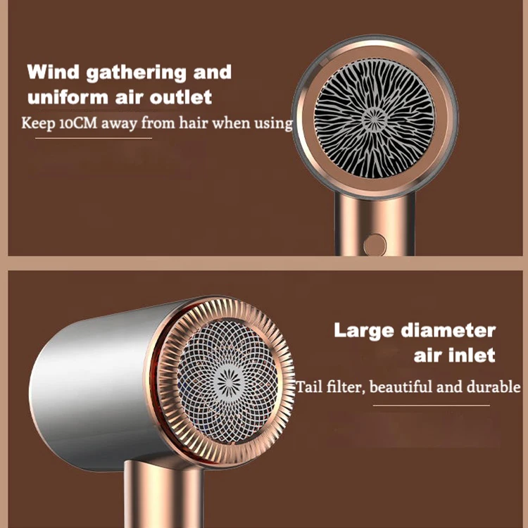 Wholesale Travel Home 1250W Professional Blow Dryer Hot &Cold Air Low Noise Powerful Strong Wind Salon Hair Dryers