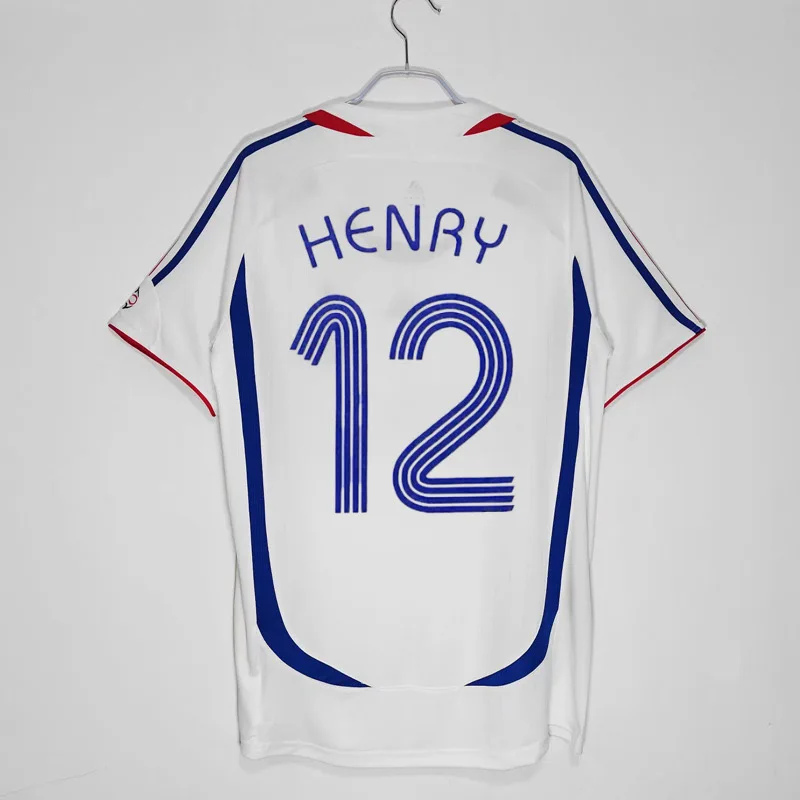 Классическая винтажная Национальная футбольная рубашка Франция Zidane Henry легендарные номера 1996-2004 Золотая эра ограниченная серия