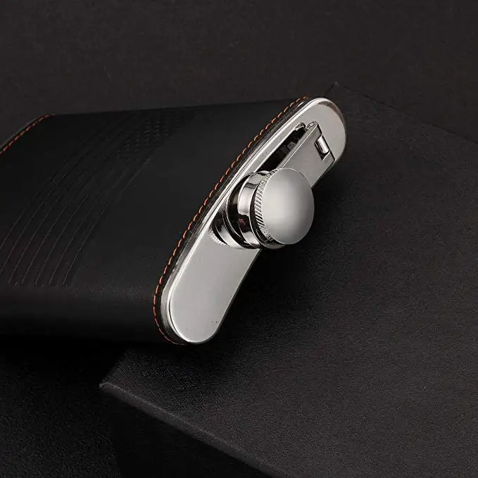 American Flag Flask Black 9 oz for Men-Food Grade Stainless Steel Liquor Set Gift Anti Rust With Box