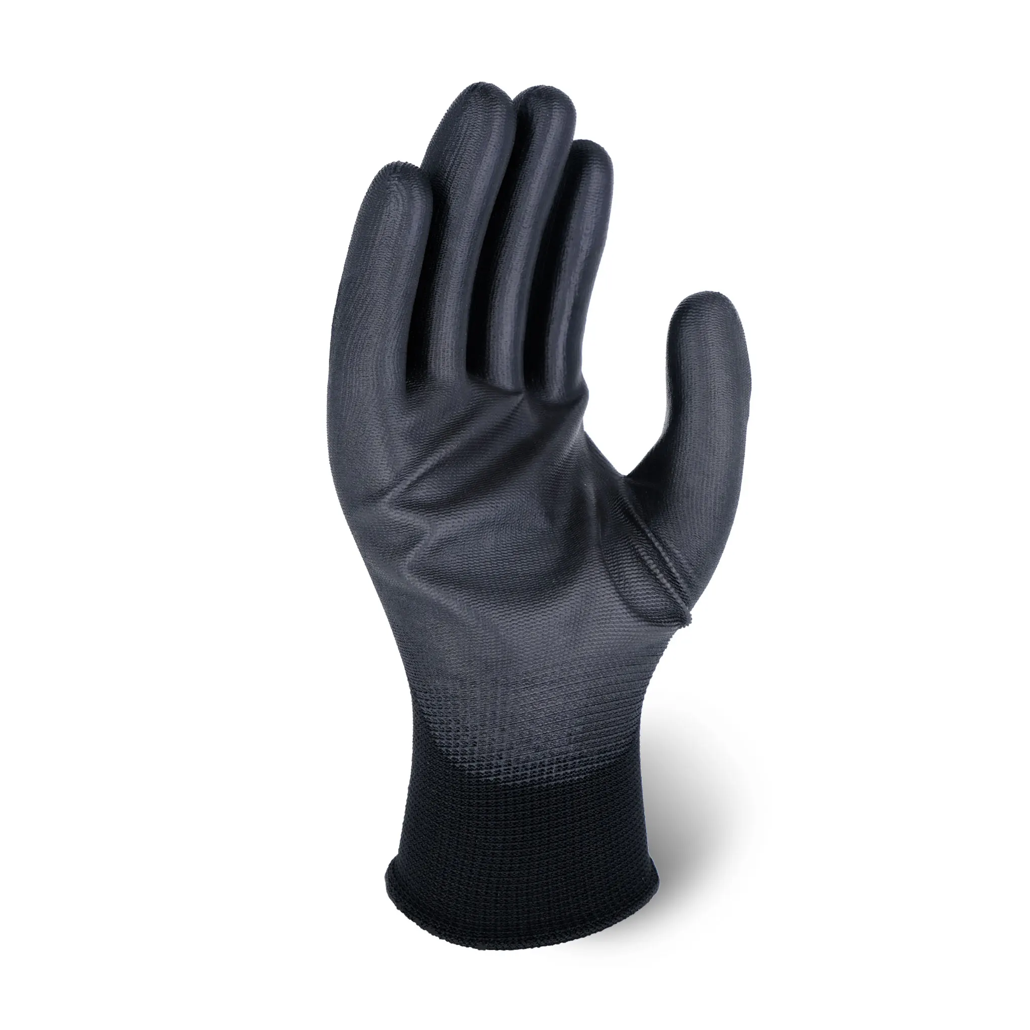SKYEE wholesale black pu coated polyester nylon shell cut resistant anti oil working garden gloves for general daily