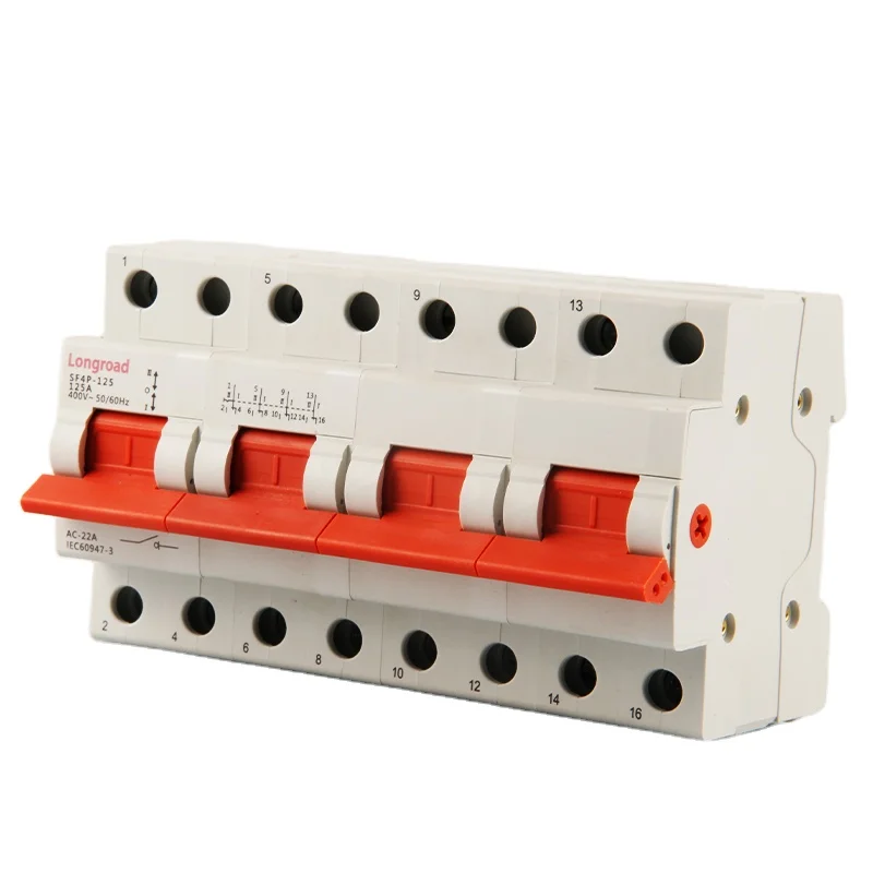 Горячая продажа din-рейка Монтажная мощность 4p автоматический переключатель передачи