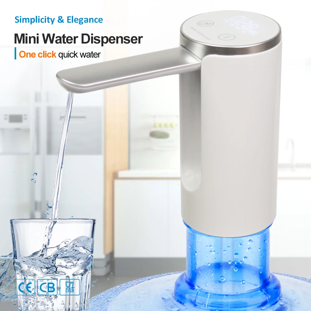 Collapsible Foldable Portable Water Dispenser Dispensador de Agua Rechargeable USB Water Jug Bottle Pump