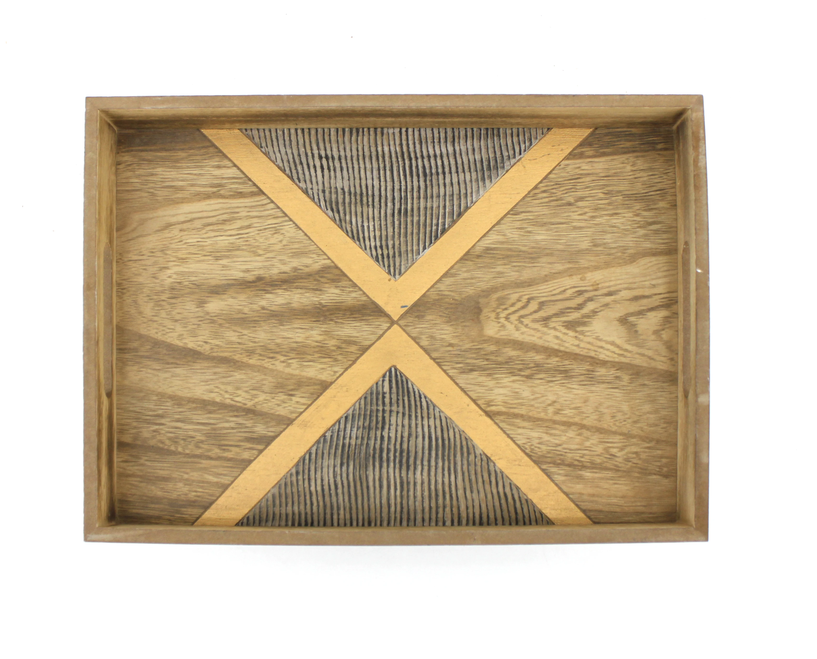 
Rustic Wooden desktop office Serving vintage Tray for Ottoman Wooden Coffee Table 