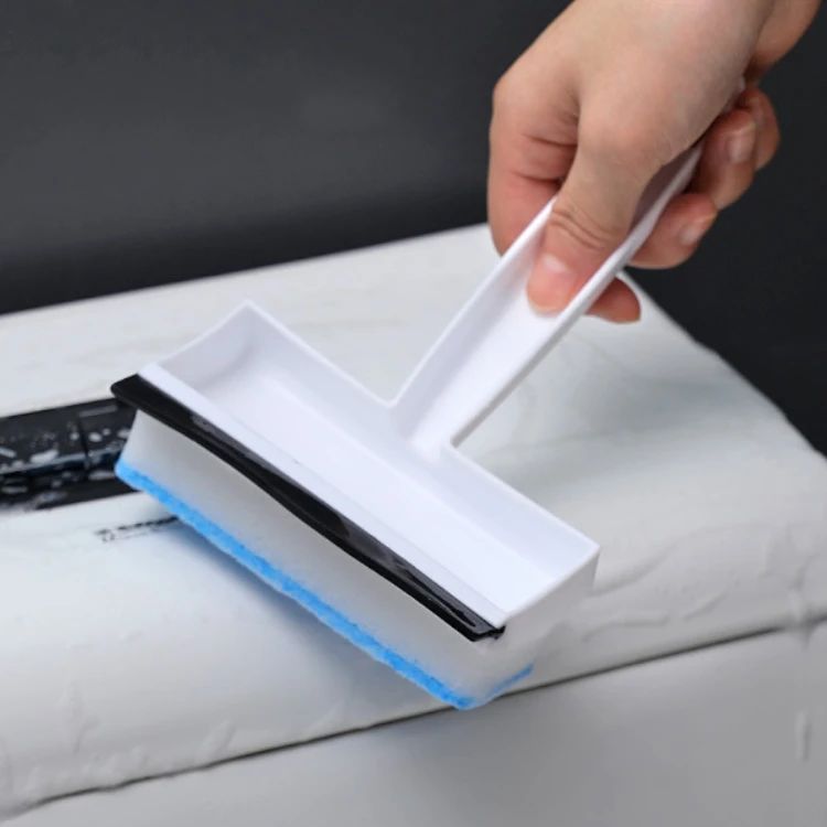 FF3417 2 in 1 Shower Mirror Window Squeegee with Spray Sponge Scrubber Bathroom Cleaner Tools Glass Cleaning Brush