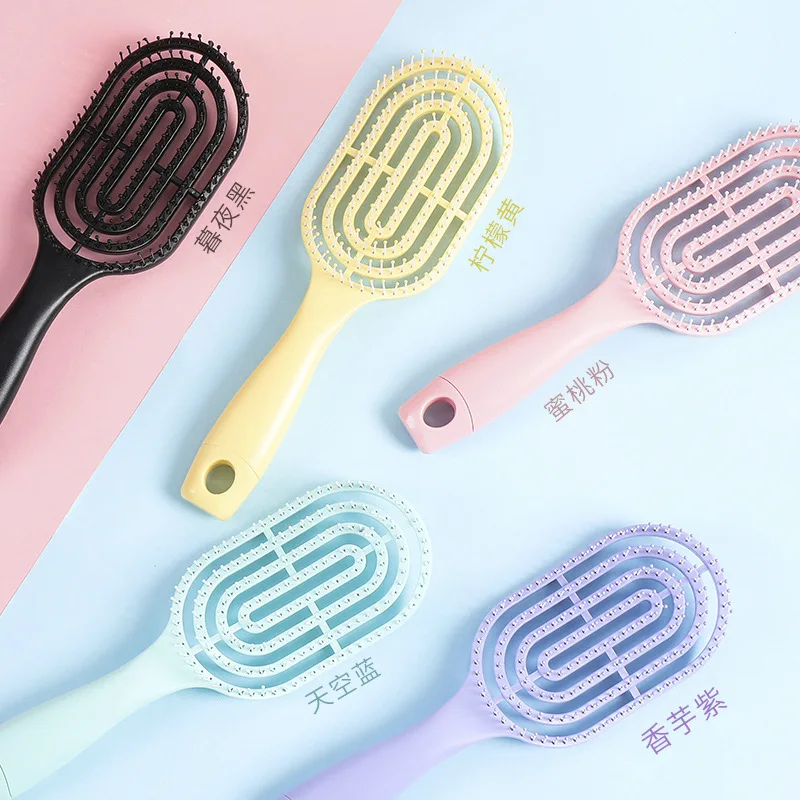 Hot Selling High Quality Customized Round Brush Wooden Beauty Comb For Home Use Styling & Detangling