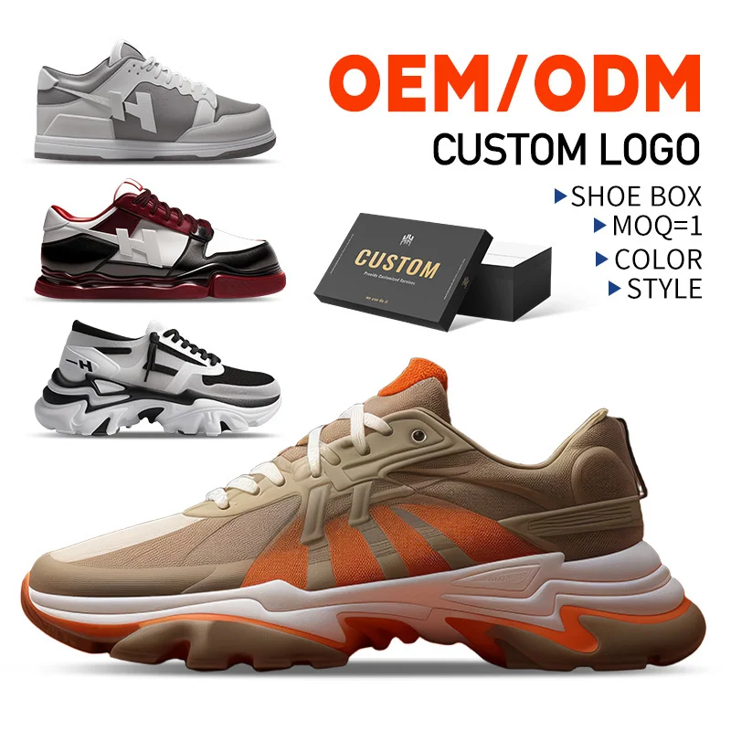 Original Customize Casual Shoes Designer Shoes Fashion Sneakers Custom Shoes Logo Custom Sneakers High Low Cut Sole Leather