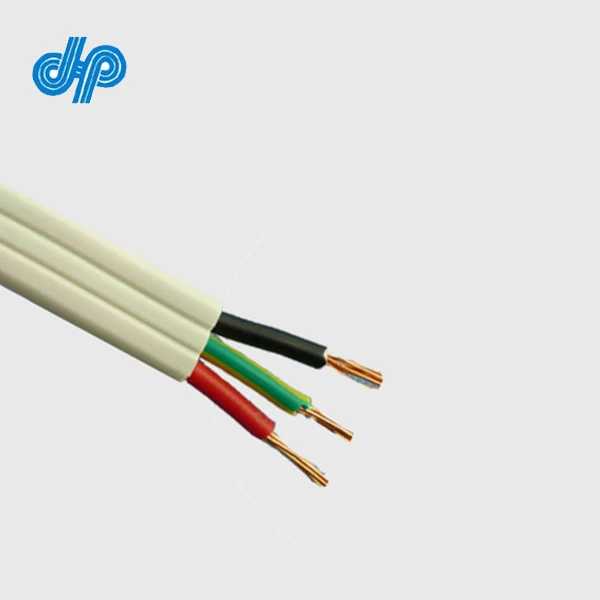 450/750V 2C+E 1.5mm2 TPS Electrical Wire Flat Cable