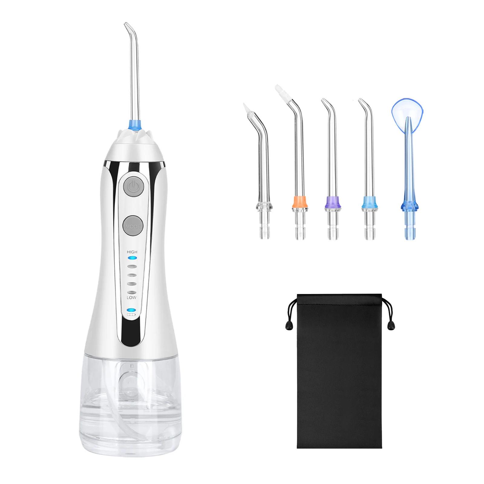 H2ofloss 2500 мАч портативный беспроводной водяной Флоссер 300 мл водонепроницаемый IPX7 резервуар для воды электрический ирригатор полости рта дома и путешествий