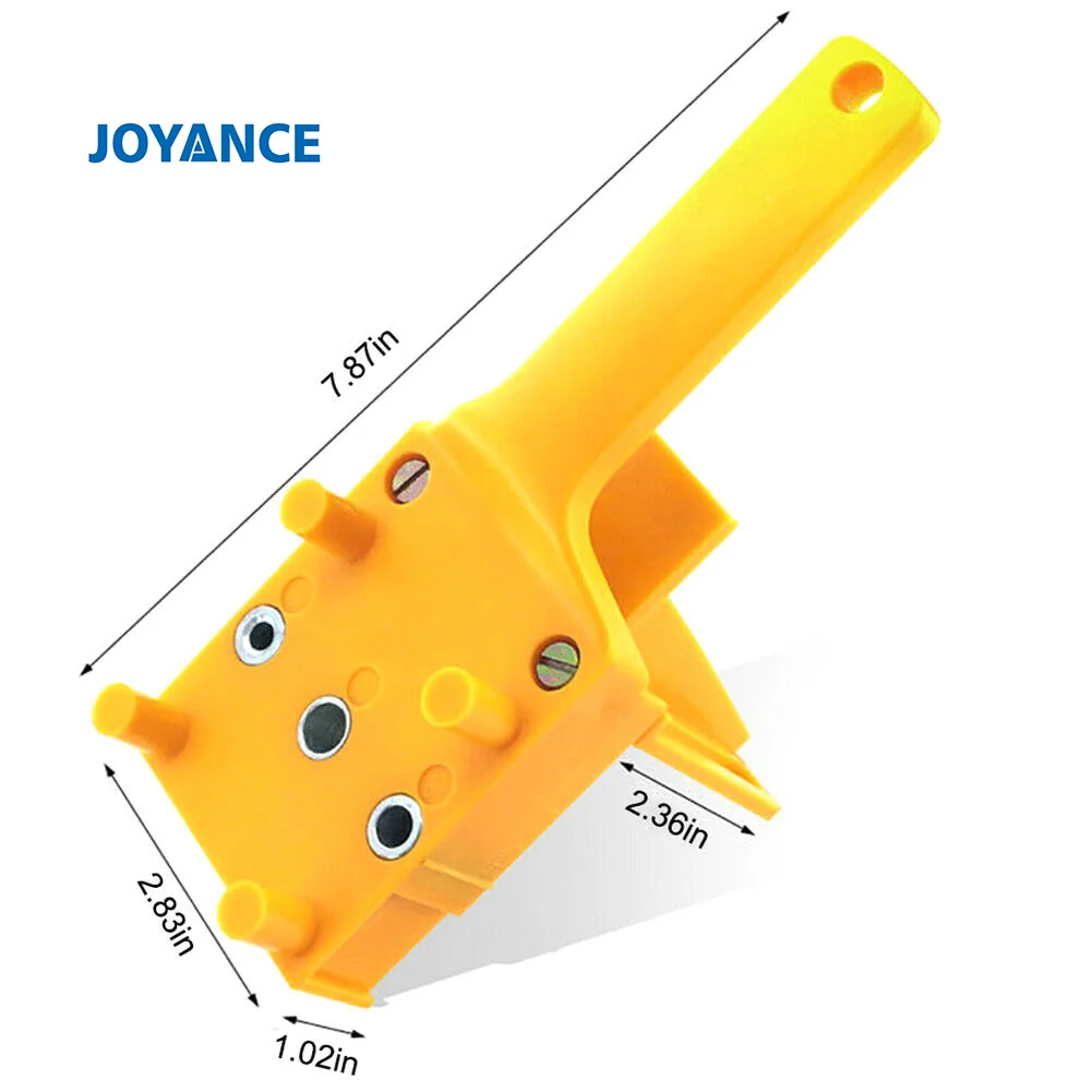 Dowelling Jig, Woodworking Dowelling Jig Drill Bits Handheld Drill Guide Hole Saw Tools for Use with Most Hand and Power Drills