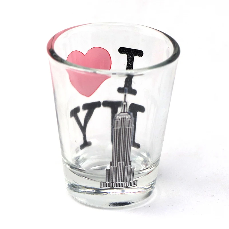 Wholesale Custom Printed Logo Whiskey Vodka Souvenir Gifts Gun Shape Shot Glass