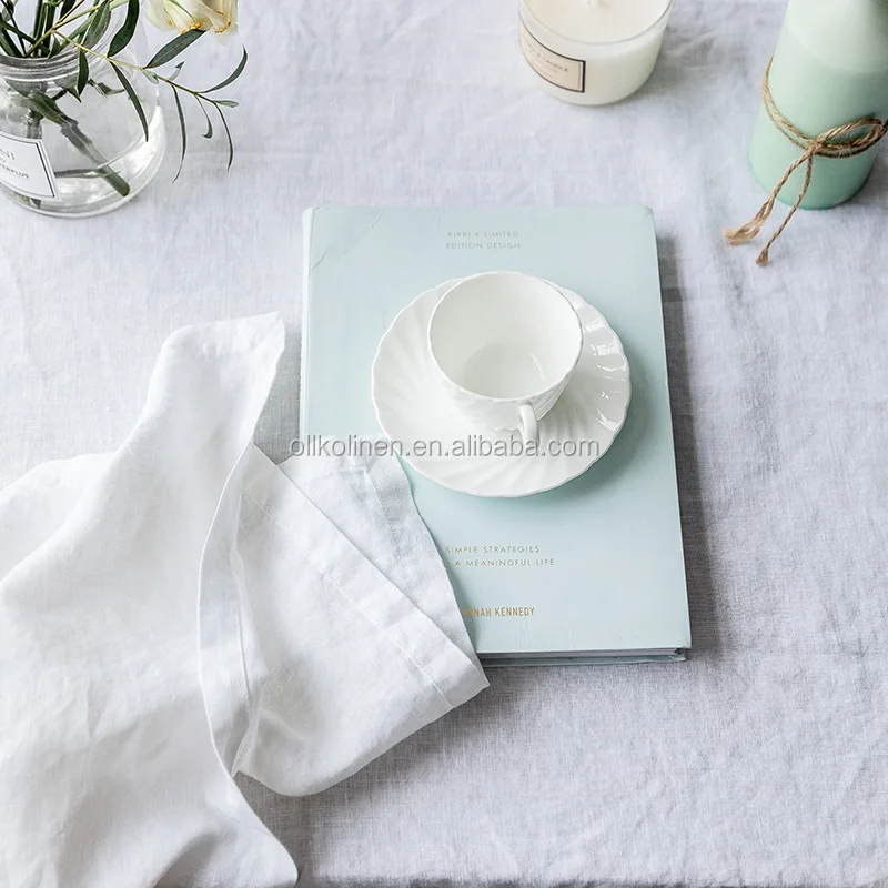 100% pure linen High Quality Solid Restaurant Dinning Linen Wedding table linen cloth (62426808730)