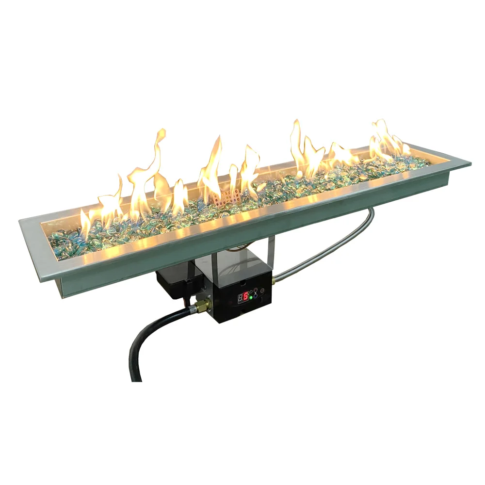 76cm linear outdoor remote control gas  firepit burner kits