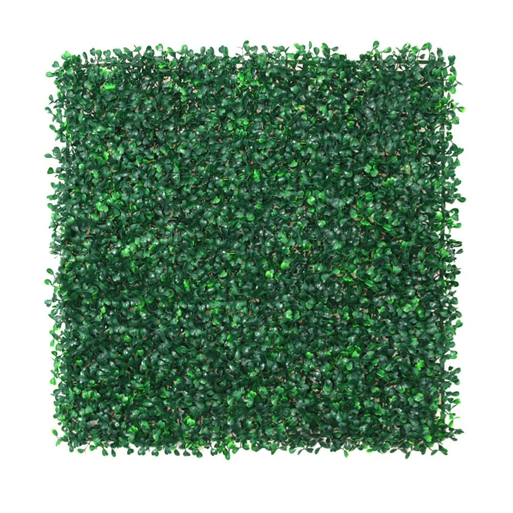 P1-1 Faux Plant Wholesale OEM 50*50cm Hanging Leaves Backdrop Artificial Milan Grass wall for Outdoor Home Decor