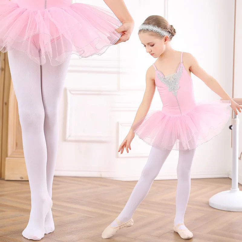 
Children Spring summer solid color tights pantyhose young girls Performance practice Dance Training socks 