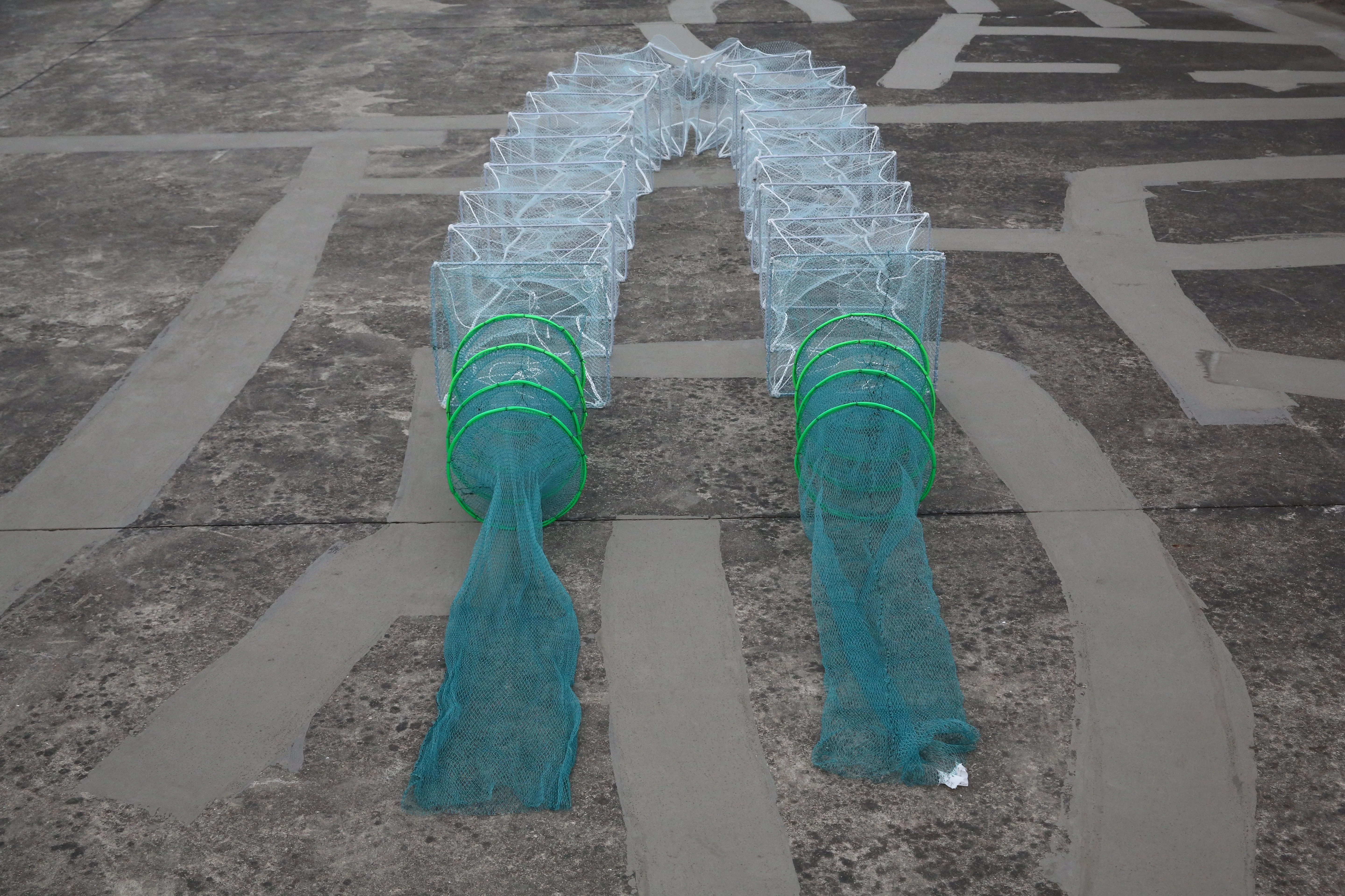 Aquaculture Tilapia Long Tail Train Fykes Minnow trap  Lobster Pot Trap Dua Ikan Bubu Naga Bento Naga Bito Naga