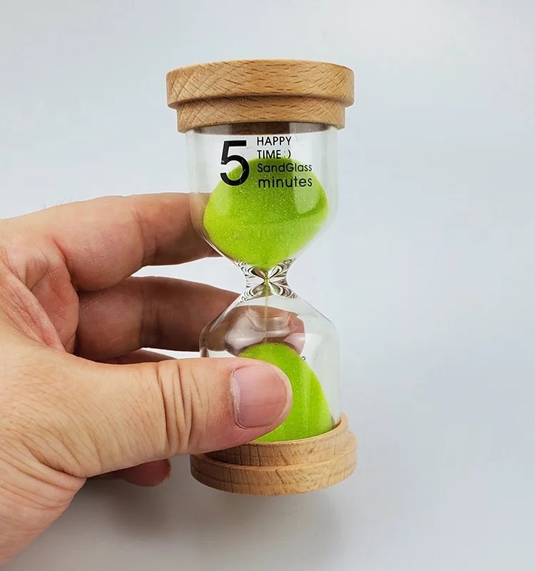 
wood cover sand timer 1 3 5 10 15 20 30 minutes for kids time management 
