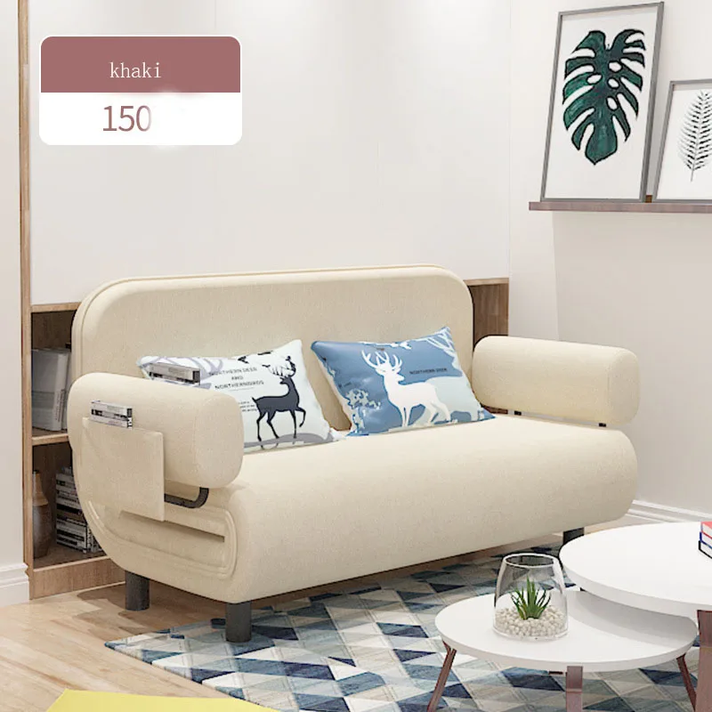 Folding bed fabric sofa multifunctional lazy sofa sleeper couch sofa bed folding for home living room